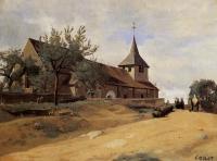 Corot, Jean-Baptiste-Camille - The Church at Lormes